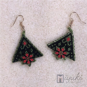 Copo de navidad elegante - aretes - miyuki.pro by stiven gordillo